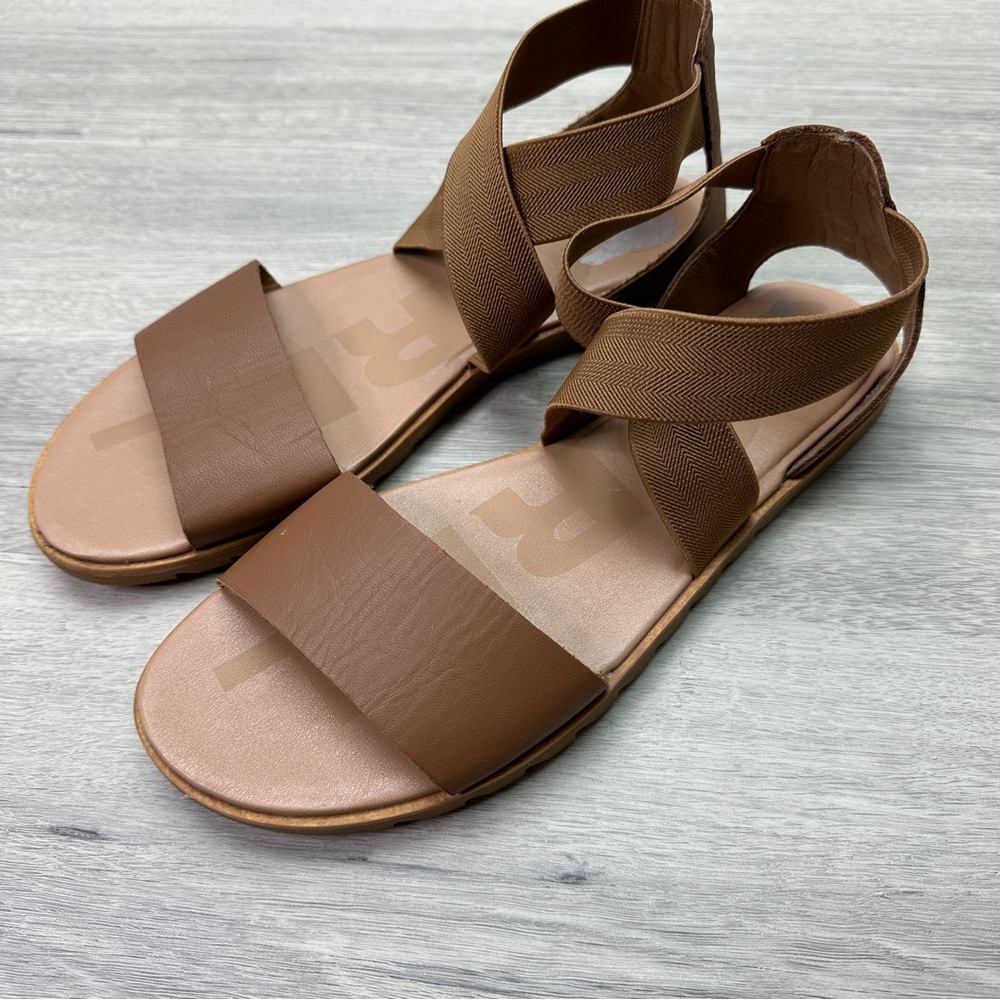 Sorel Women's Ella II Size 9 Preloved Tan‎ Sandals